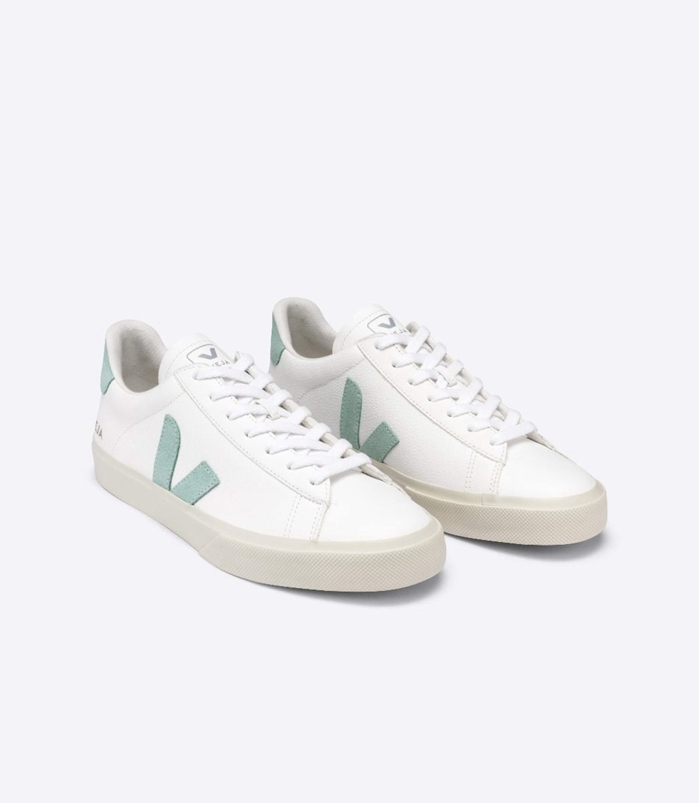 Veja Campo Chromefree メンズ ランニングシューズ 白 ターコイズ | IWSG-39452