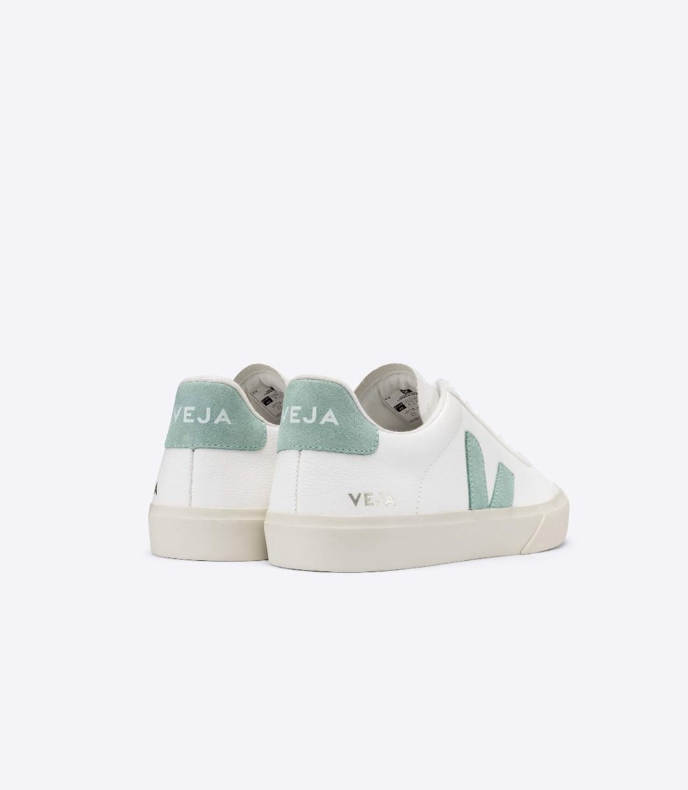 Veja Campo Chromefree メンズ ランニングシューズ 白 ターコイズ | IWSG-39452