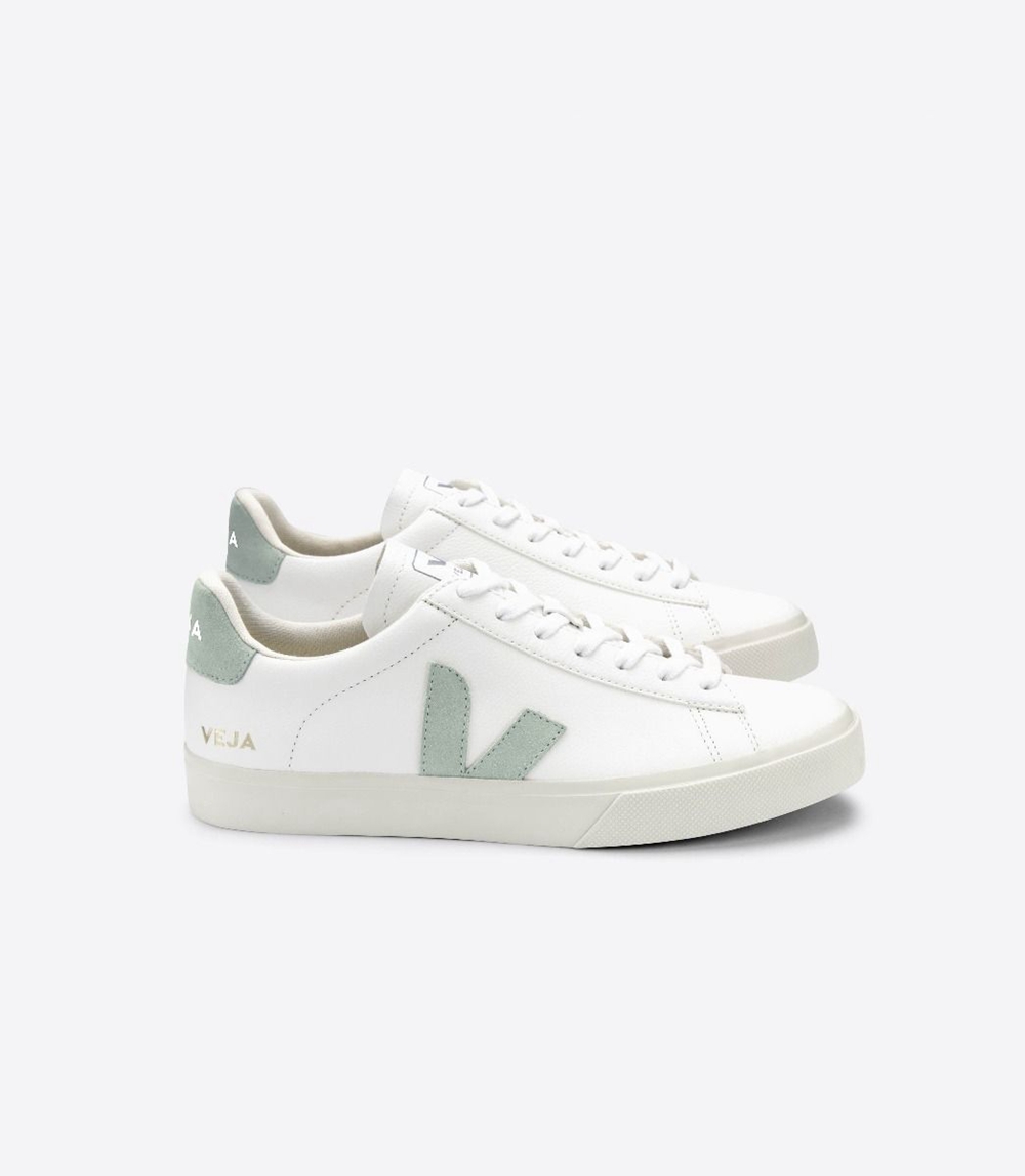 Veja Campo Chromefree メンズ ランニングシューズ 白 ターコイズ | IWSG-39452