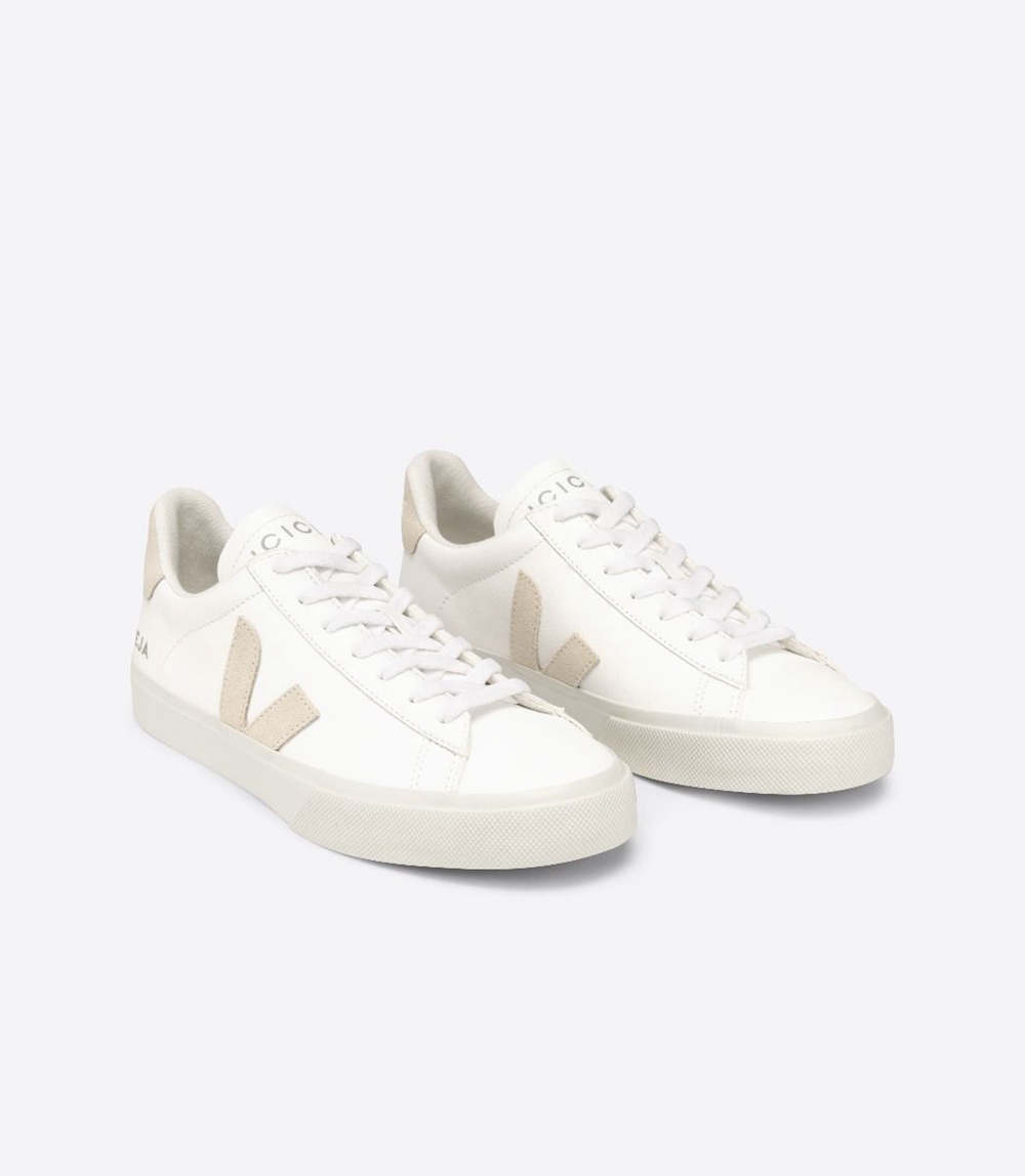 Veja Campo Chromefree メンズ ランニングシューズ 白 ベージュ | YZXE-18602