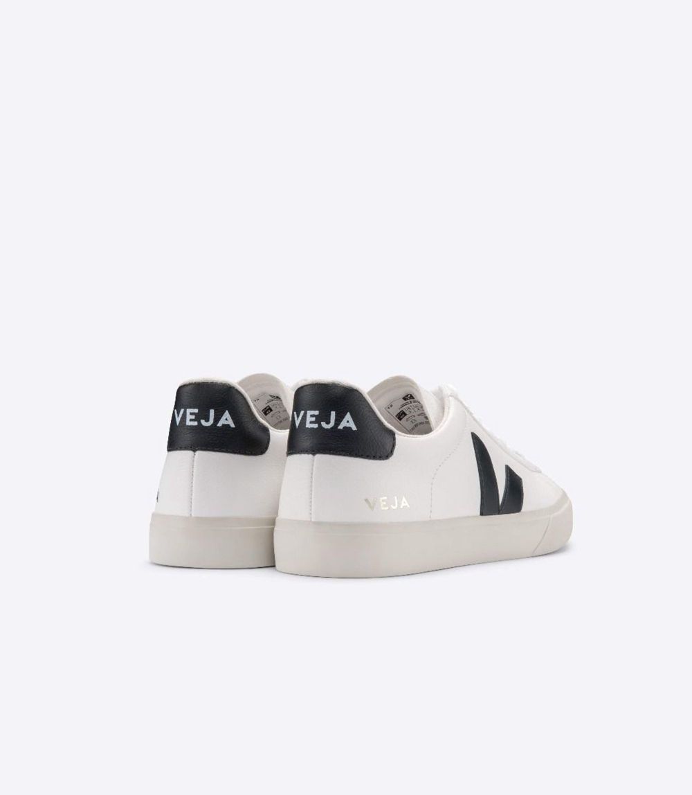 Veja Campo Chromefree メンズ ランニングシューズ 白 黒 | WEQM-47382