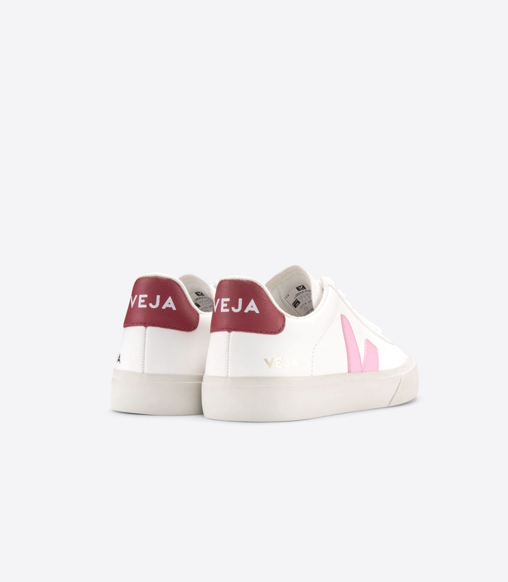 Veja Campo Chromefree レディース ランニングシューズ 白 赤 | JXRV-03459