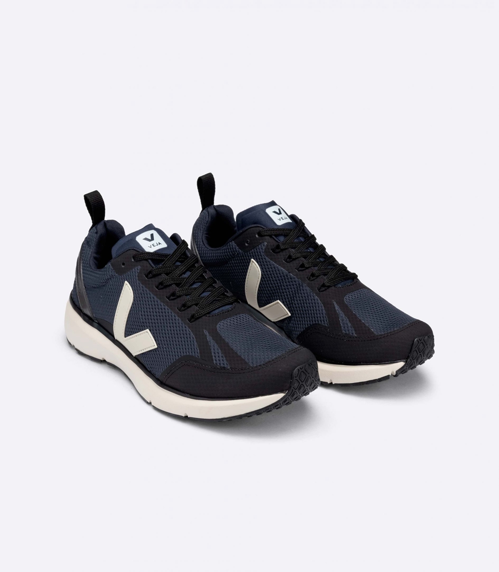 Veja Condor 2 Alveomesh メンズ Vegan Sneakers ネイビー 黒 | AUNH-68021