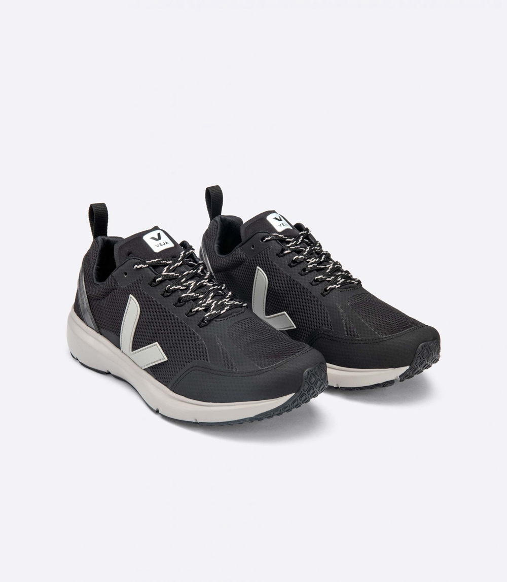 Veja Condor 2 Alveomesh メンズ Vegan Sneakers 黒 グレー | XTZH-67952