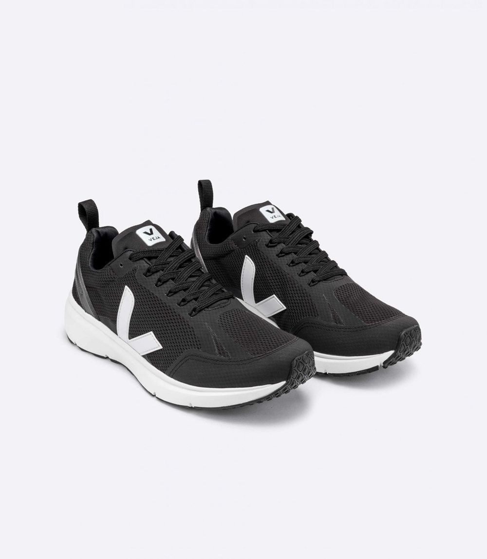 Veja Condor 2 Alveomesh レディース Vegan Sneakers 黒 白 | RVXH-07413