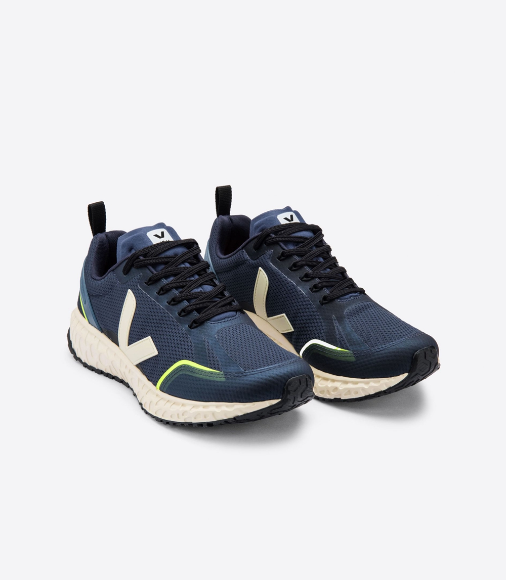 Veja Condor Mesh メンズ Vegan Sneakers ネイビー 白 | RCOT-34805