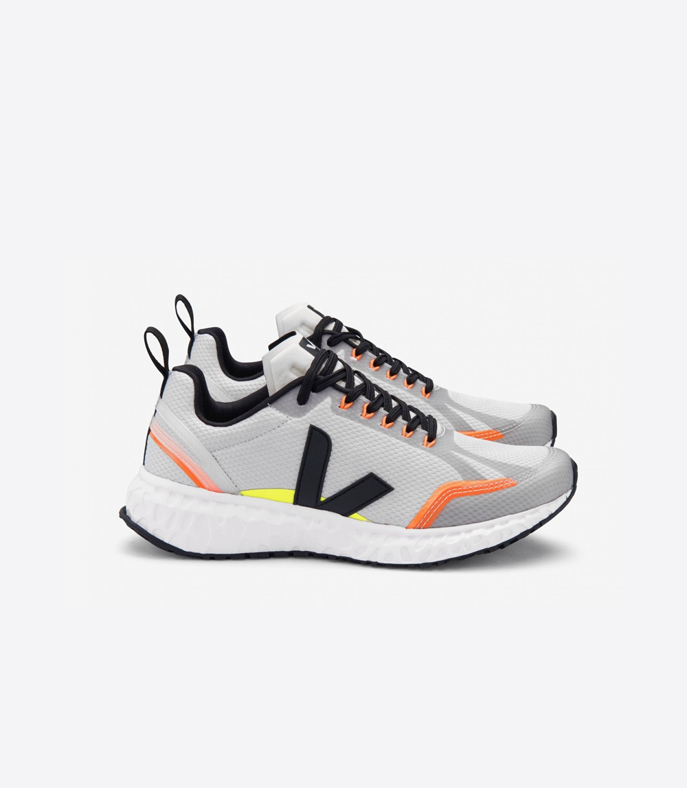 Veja Condor Mesh メンズ Vegan Sneakers ライトグレー 黒 | MZFG-81653