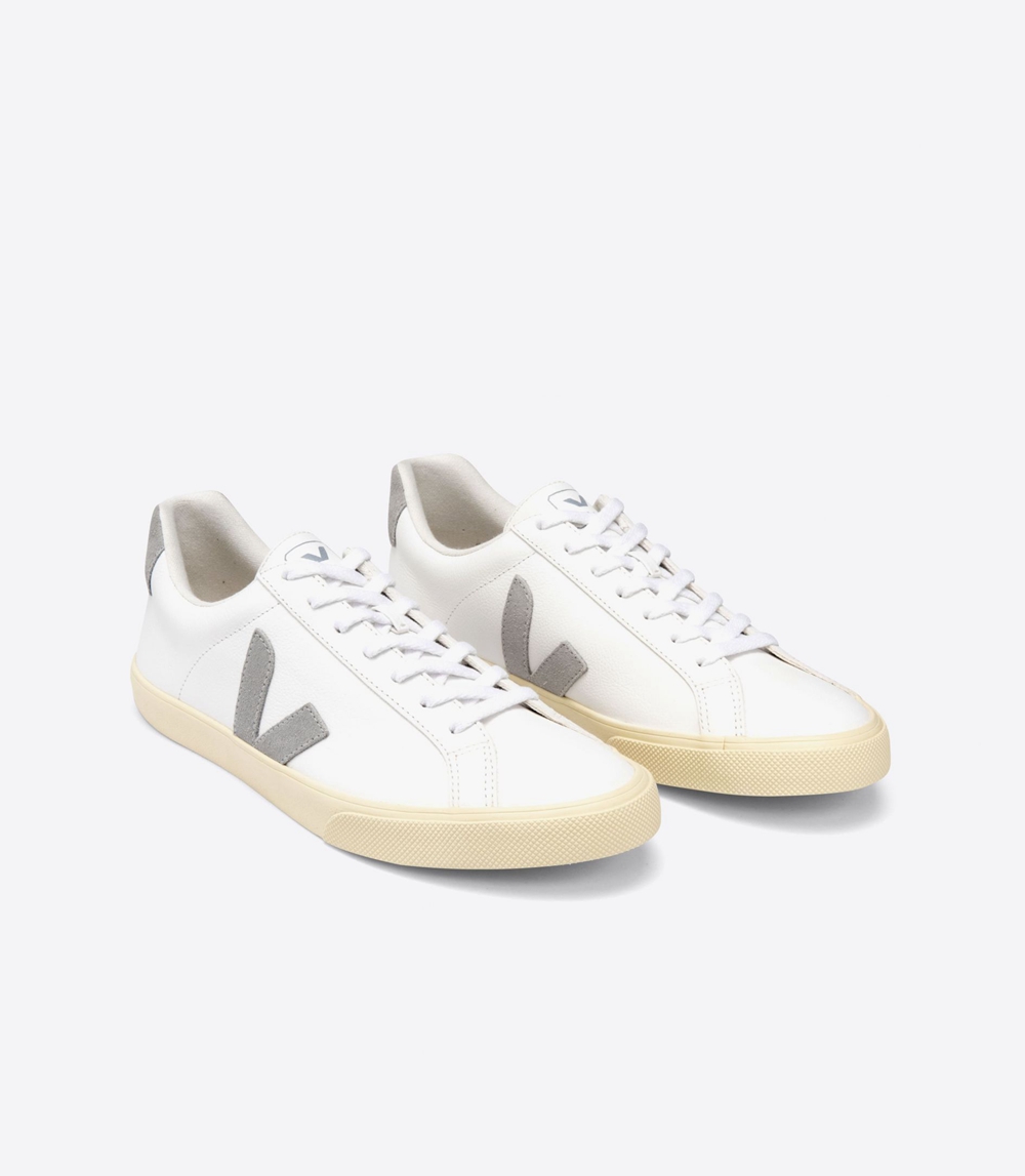 Veja Esplar Chromefree メンズ ランニングシューズ 白 グレー | XQAG-17409