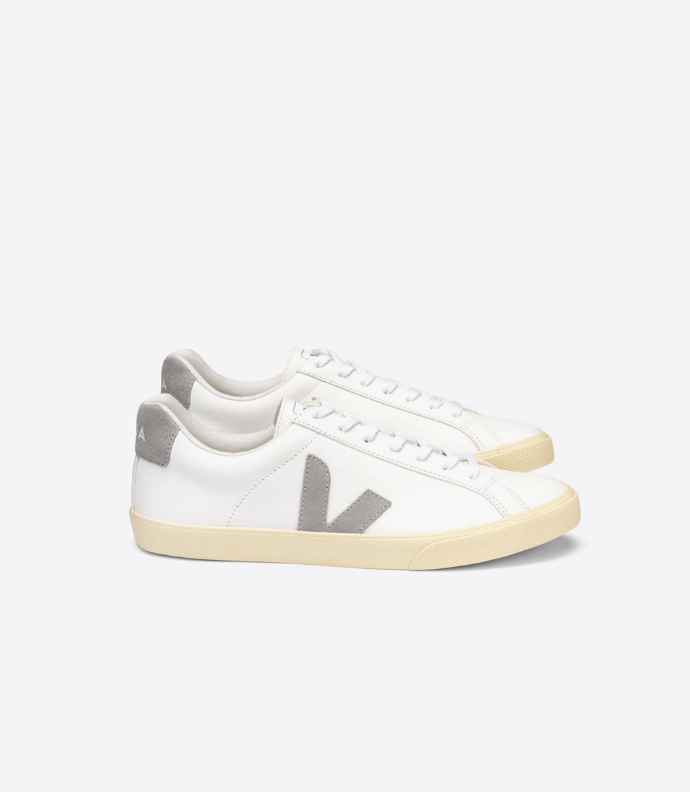 Veja Esplar Chromefree メンズ ランニングシューズ 白 グレー | XQAG-17409