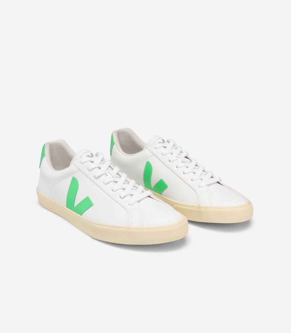 Veja Esplar Chromefree メンズ ランニングシューズ 白 緑 | HYVA-01397