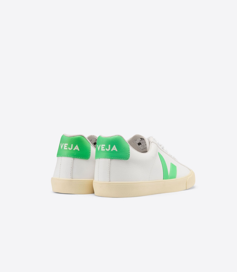 Veja Esplar Chromefree レディース ランニングシューズ 白 緑 | KUEP-19025