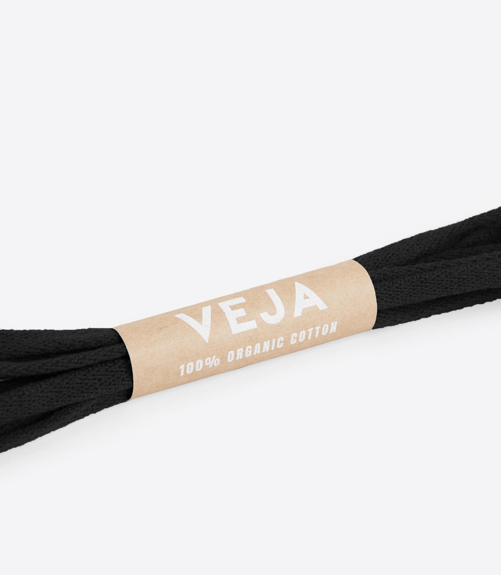 Veja Laces Cotton レディース 靴紐 黒 | UHCG-65942