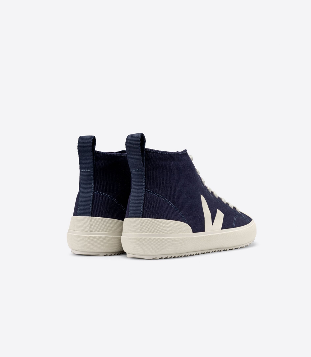 Veja Nova キャンバス メンズ Vegan Sneakers ネイビー | CKRQ-67301