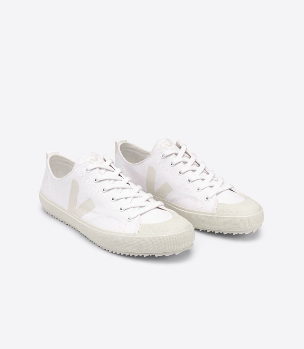 Veja Nova キャンバス メンズ Vegan Sneakers 白 ベージュ | YRVL-92081