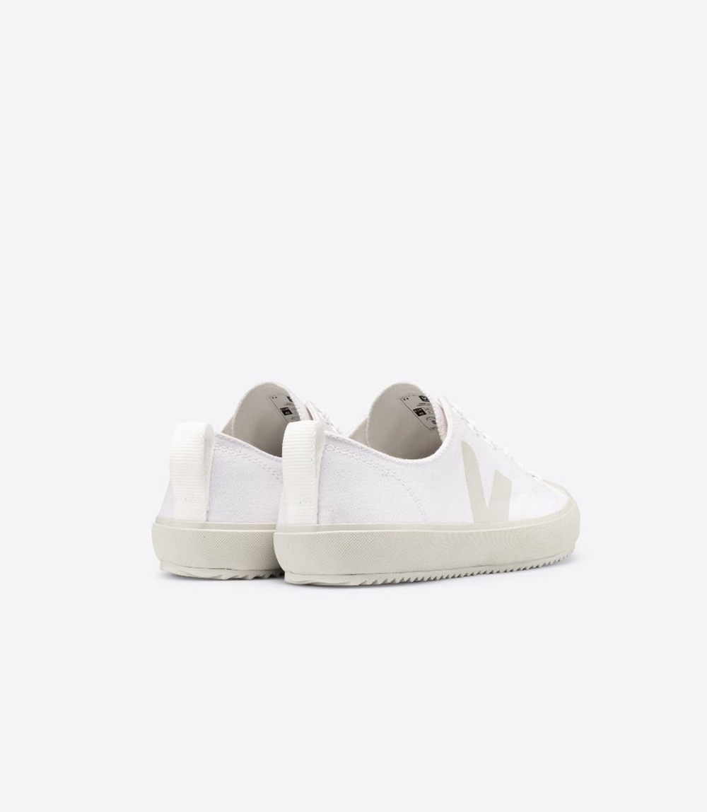 Veja Nova キャンバス メンズ Vegan Sneakers 白 ベージュ | YRVL-92081