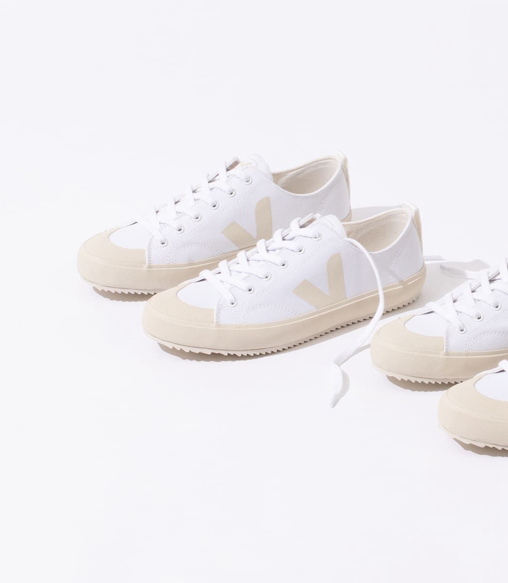 Veja Nova キャンバス メンズ Vegan Sneakers 白 ベージュ | YRVL-92081