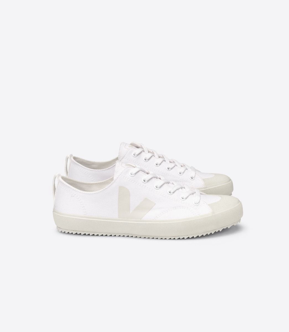 Veja Nova キャンバス メンズ Vegan Sneakers 白 ベージュ | YRVL-92081