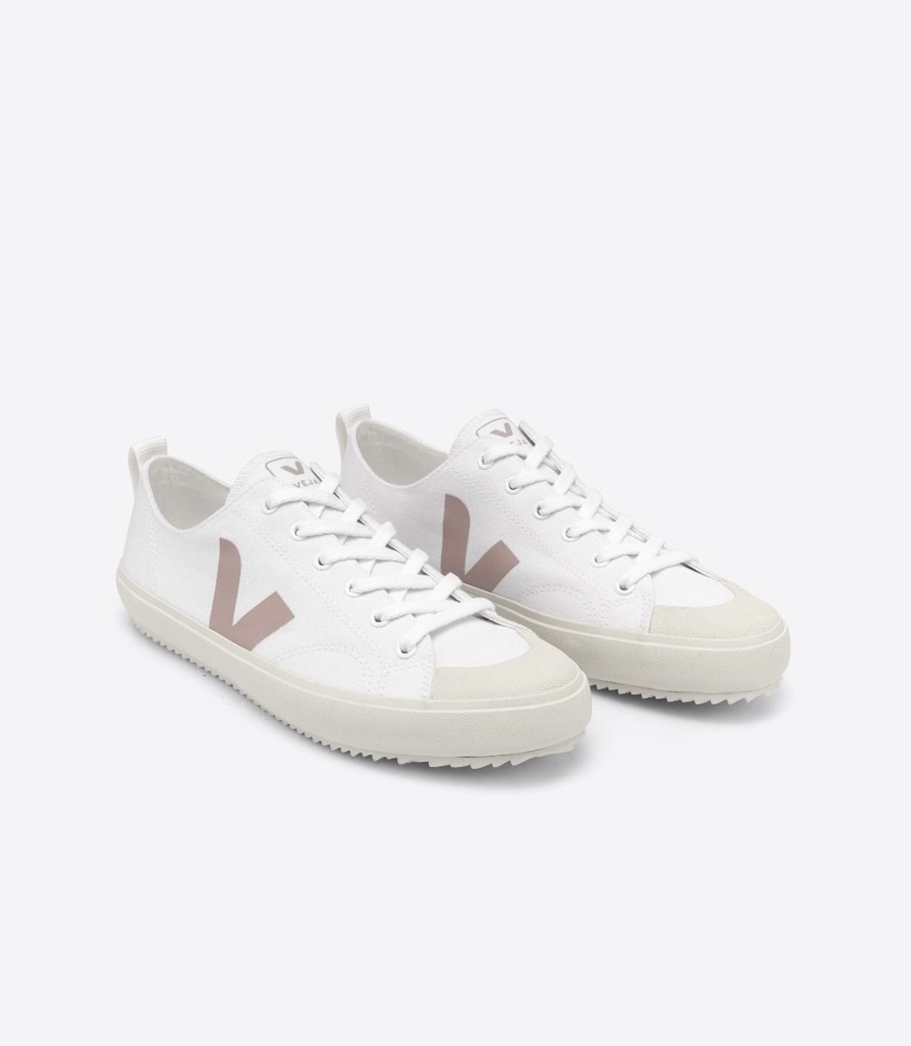 Veja Nova キャンバス レディース Vegan Sneakers 白 カーキ | FSGC-35728