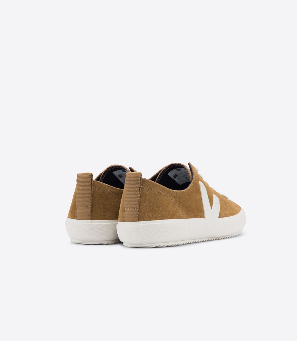 Veja Nova スエード メンズ Vegan Sneakers ブラウン | XUPZ-57892