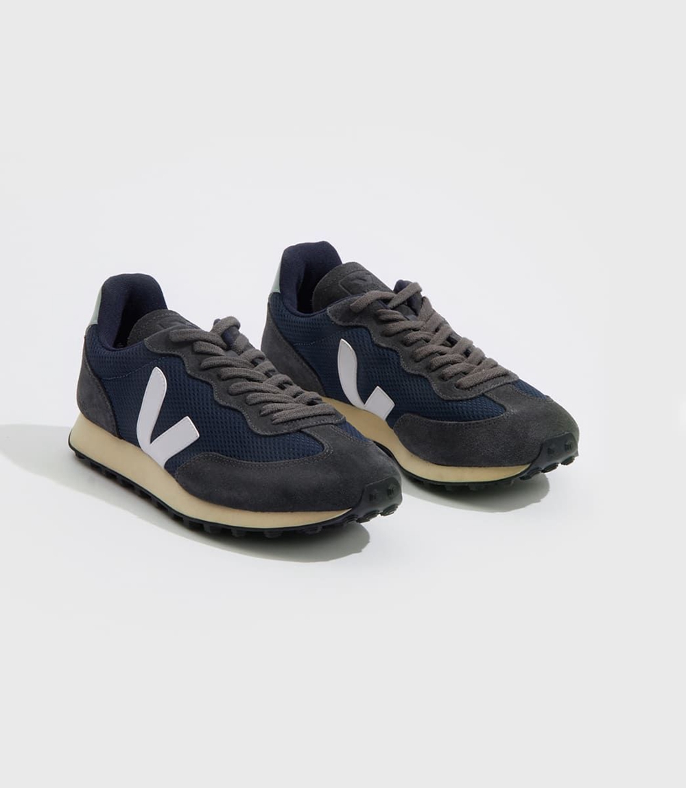 Veja Rio Branco Alveomesh レディース ランニングシューズ ネイビー 黒 | AFDG-34509