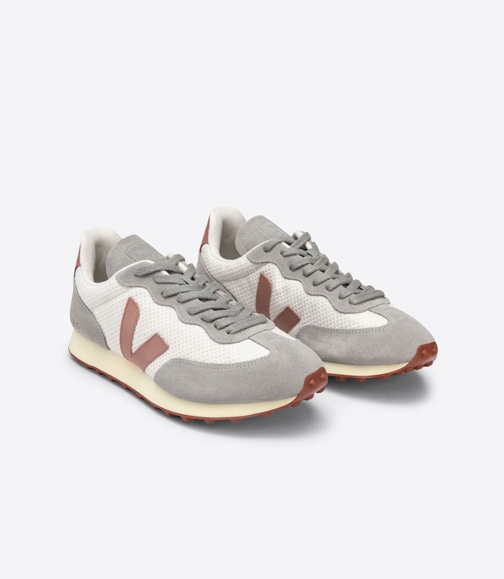 Veja Rio Branco Hexamesh レディース ランニングシューズ グレー 白 | YCQF-93402