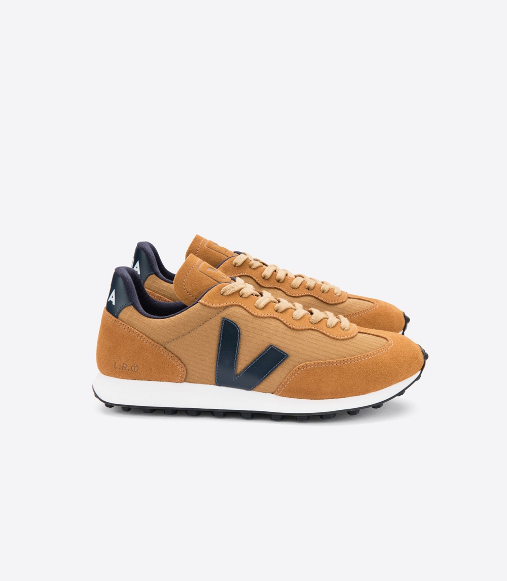 Veja Rio Branco Ripstop メンズ ランニングシューズ ブラウン ネイビー | JXLH-82179