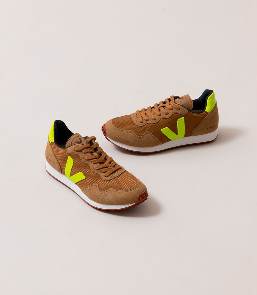 Veja Sdu B-Mesh レディース Vegan Sneakers ブラウン 緑 | QXWY-21376