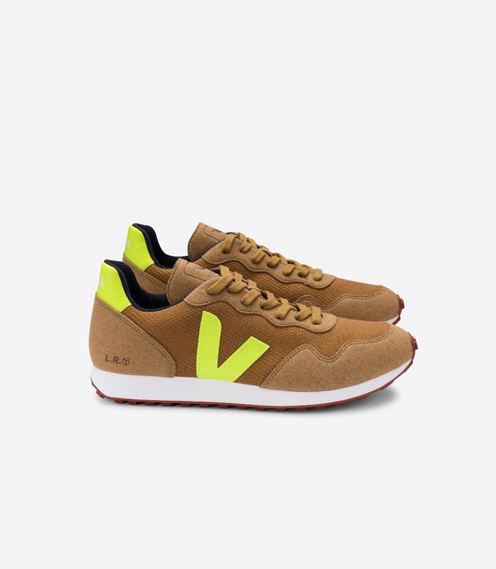 Veja Sdu B-Mesh レディース Vegan Sneakers ブラウン 緑 | QXWY-21376