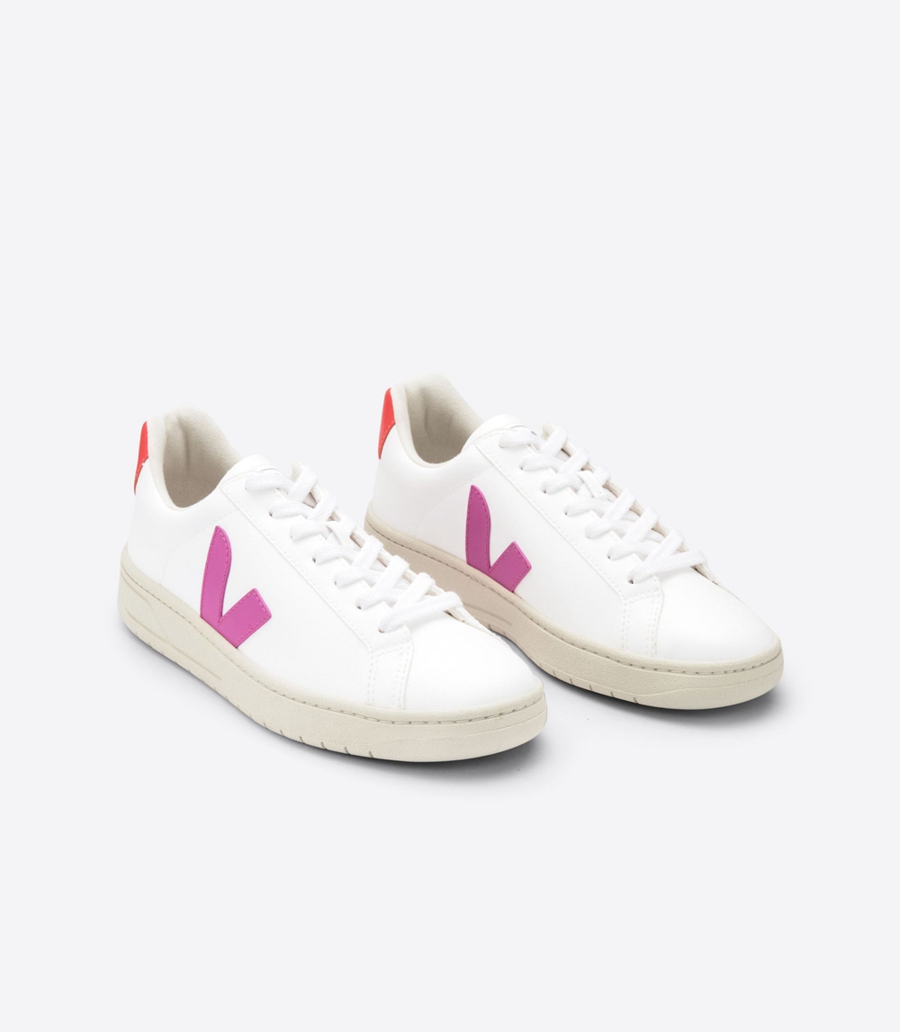 Veja Urca CWL レディース Vegan Sneakers 白 オレンジ | JKPC-65327