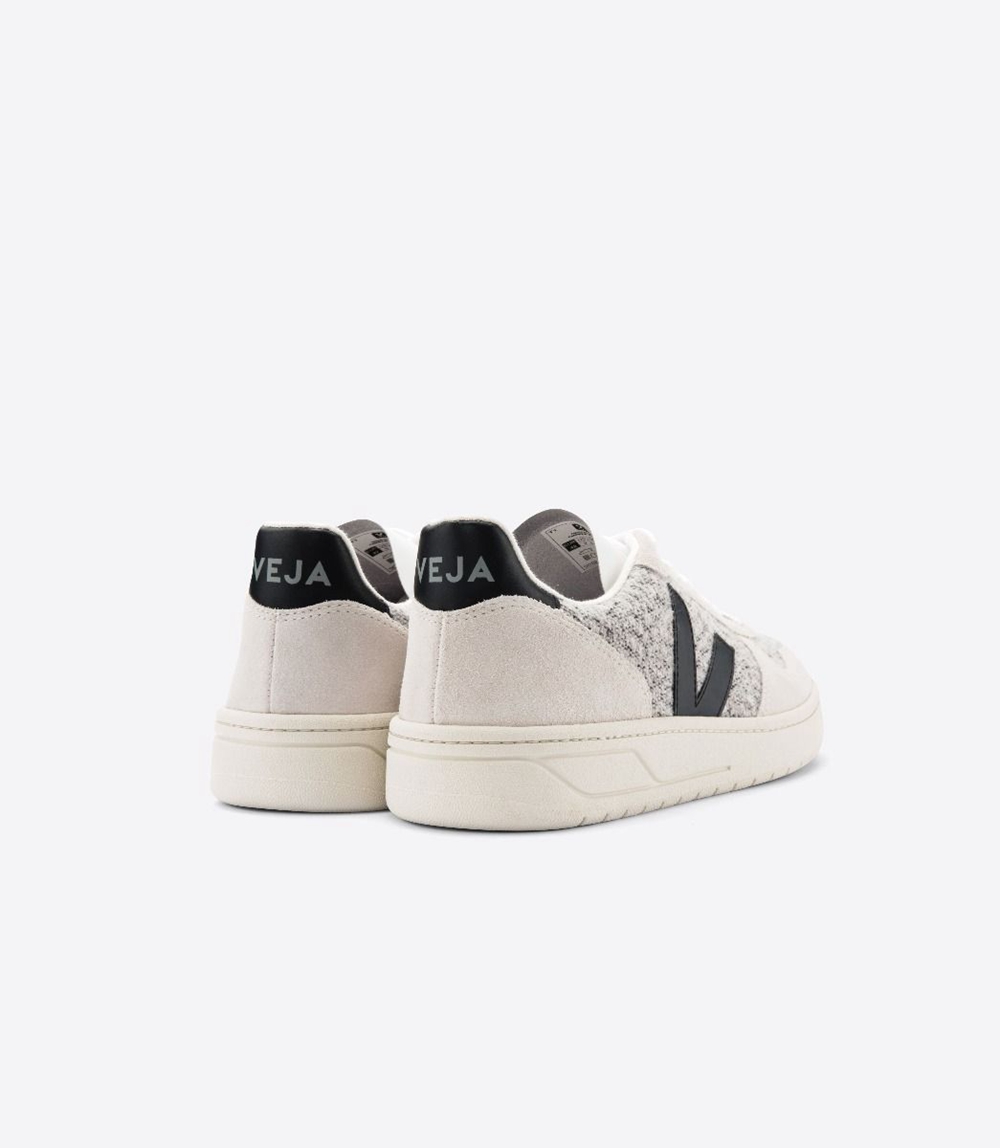 Veja V-10 Flannel メンズ Vegan Sneakers ベージュ グレー | WBXL-54263