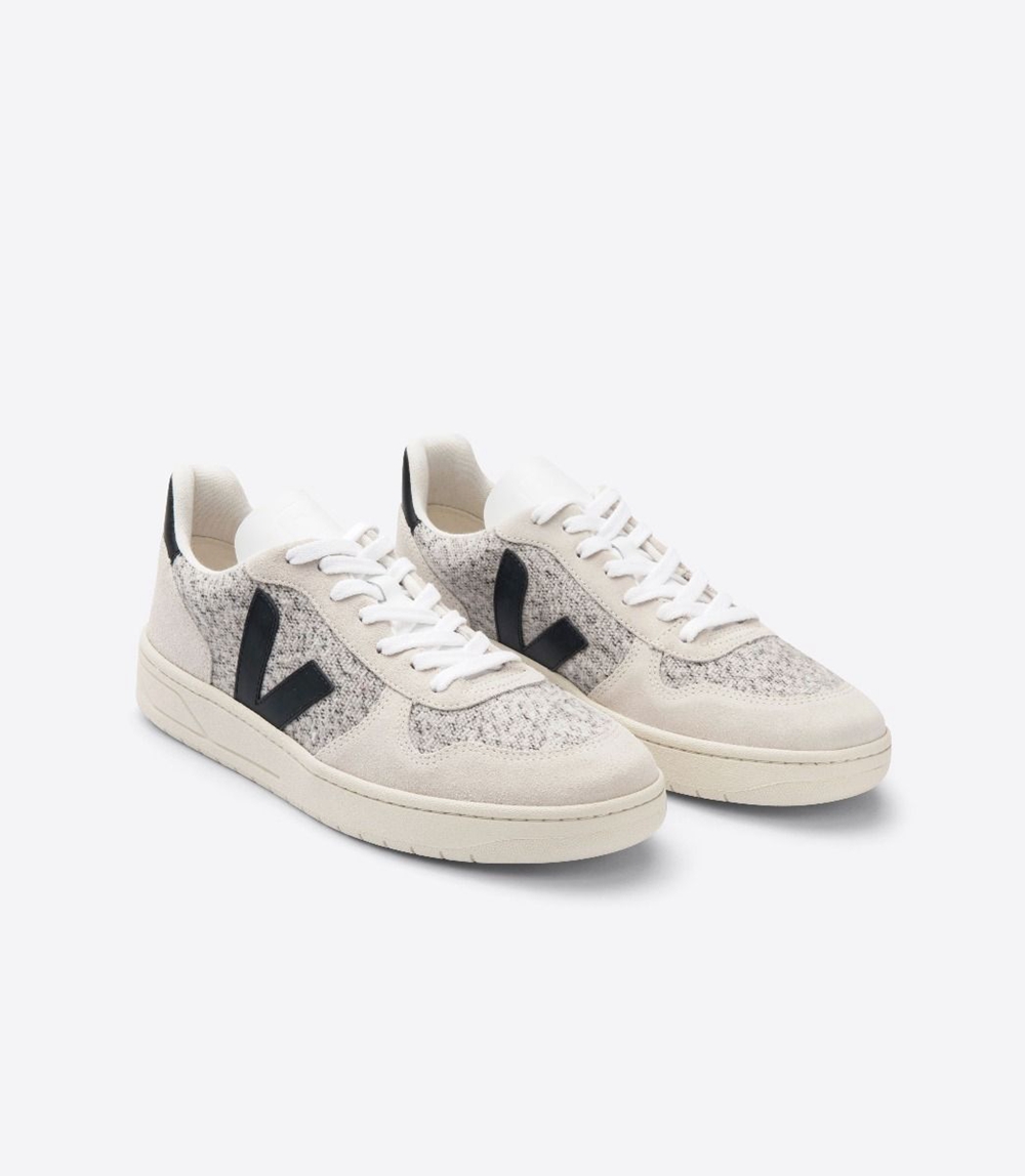 Veja V-10 Flannel レディース Vegan Sneakers ベージュ グレー | AHSC-70542