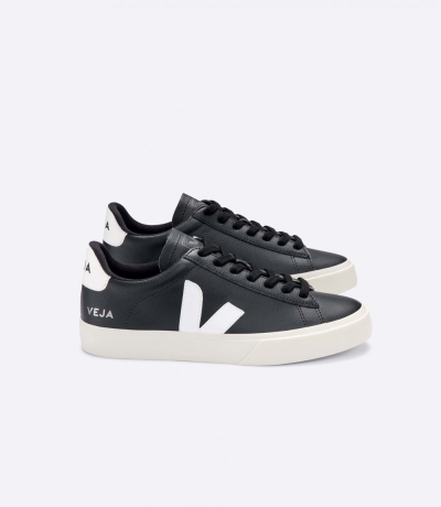 Veja Campo Chromefree メンズ ランニングシューズ 黒 白 | MGQF-15708