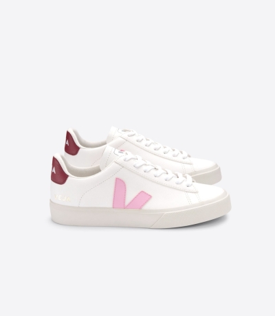 Veja Campo Chromefree レディース ランニングシューズ 白 赤 | JXRV-03459