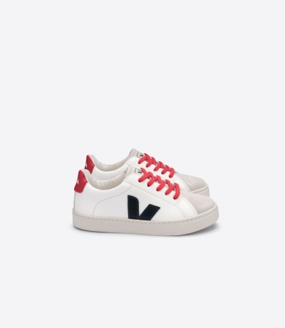 Veja Esplar Chromefree キッズ ランニングシューズ 白 赤 | CUIX-20389