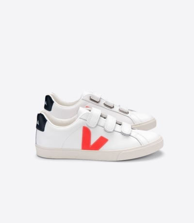 Veja Esplar レザー レディース ランニングシューズ 白 黒 | INCM-25406