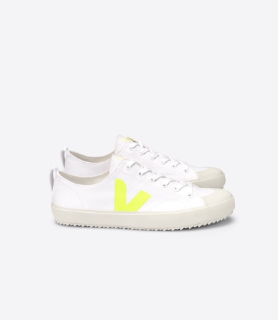 Veja Nova キャンバス メンズ Vegan Sneakers 白 黄色 | VMBQ-24618