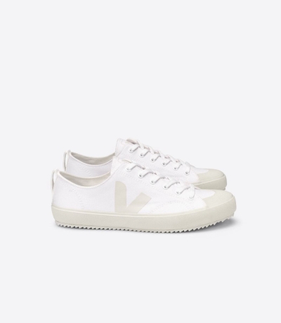 Veja Nova キャンバス レディース Vegan Sneakers 白 ベージュ | KSLV-19853