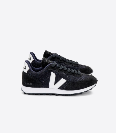 Veja Rio Branco Flannel レディース ランニングシューズ 黒 白 | EXDM-48216