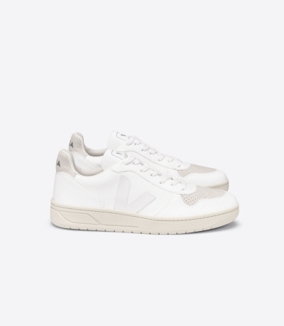 Veja V-10 CWL レディース Vegan Sneakers 白 ベージュ | WNUB-48793